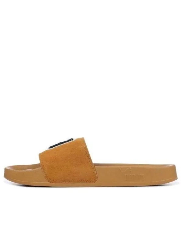 Тапочки fenty x leadcat slide 'f.u.' Puma — изображение 1 из 4, золотисто-желтый