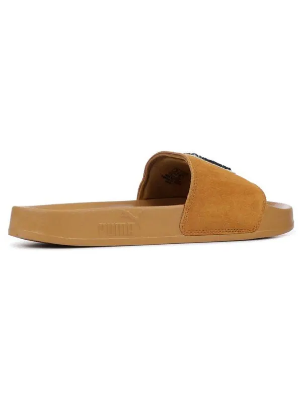 Тапочки fenty x leadcat slide 'f.u.' Puma — изображение 3 из 4, золотисто-желтый
