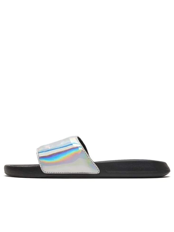 Шлепанцы PUMA Popcat Chrome 'Black' — изображение 1 из 4, серебряный