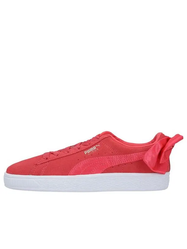 Кроссовки suede bow 'red white' Puma — изображение 1 из 4, красный/белый