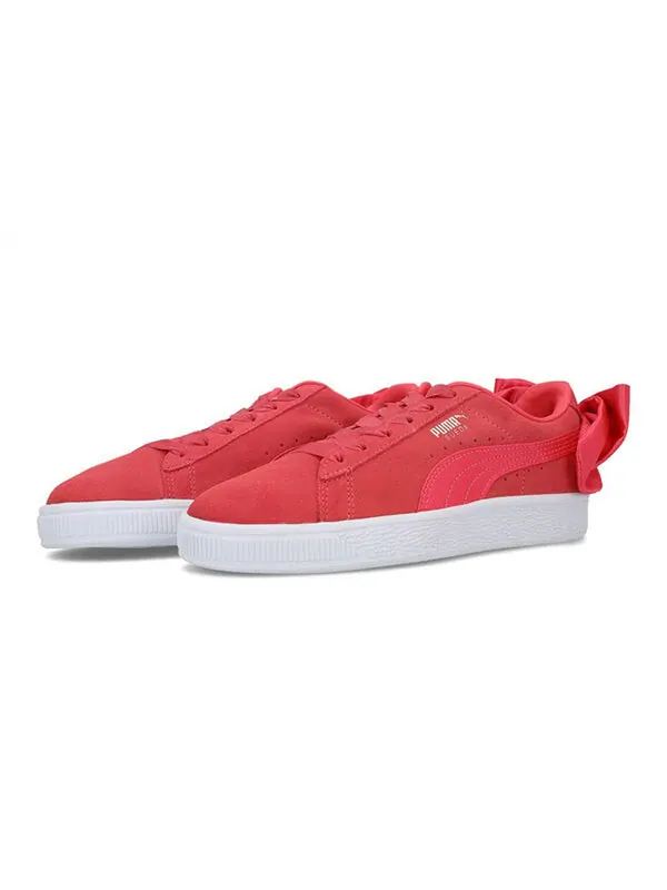 Кроссовки suede bow 'red white' Puma — изображение 3 из 4, красный/белый