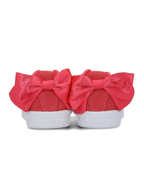 Кроссовки suede bow 'red white' Puma — изображение 4 из 4, красный/белый