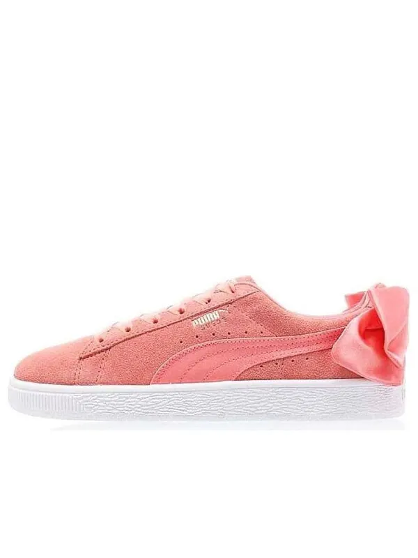 Кроссовки suede bow 'shell pink' Puma — изображение 1 из 4, розовый
