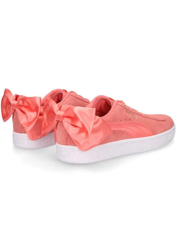 Кроссовки suede bow 'shell pink' Puma — изображение 4 из 4, розовый