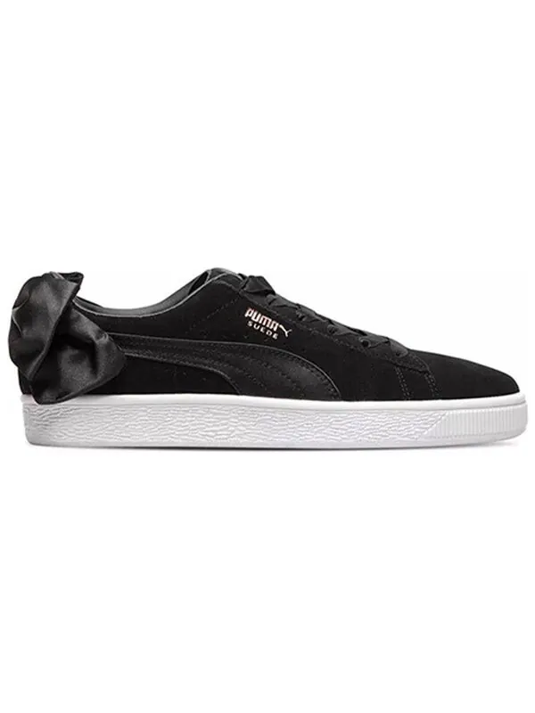 Кроссовки suede bow wn's black Puma — изображение 2 из 4, черный
