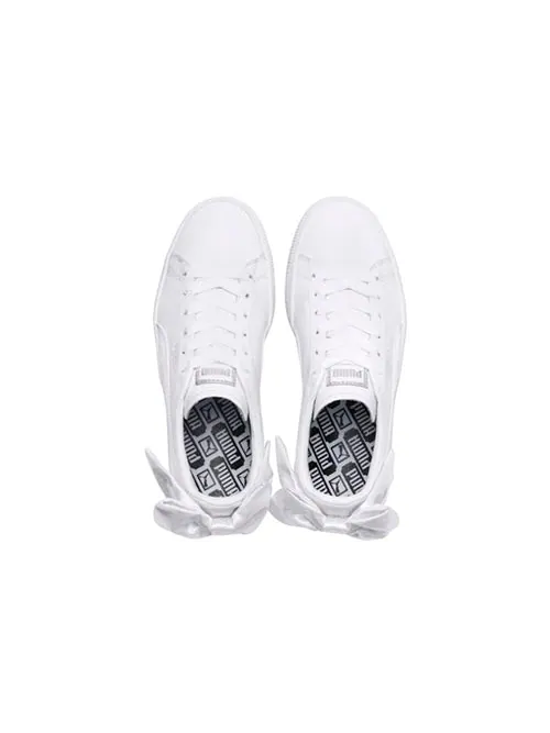 Кроссовки basket bow triple white leather Puma — изображение 3 из 4, белый