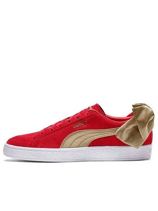 Кроссовки suede bow varsity sneaker Puma — изображение 1 из 4, красный