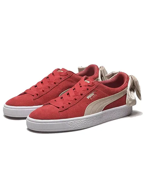 Кроссовки suede bow varsity sneaker Puma — изображение 4 из 4, красный