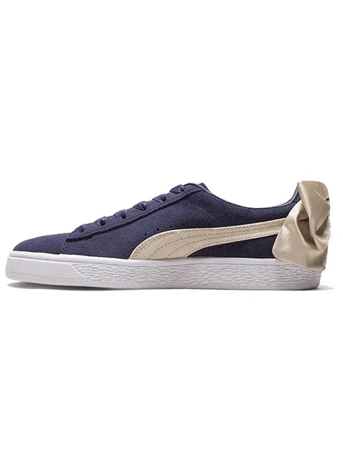 Кроссовки suede bow varsity 'peacoat' Puma — изображение 2 из 4, синий
