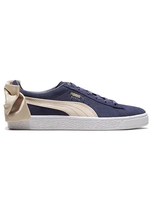 Кроссовки suede bow varsity 'peacoat' Puma — изображение 3 из 4, синий
