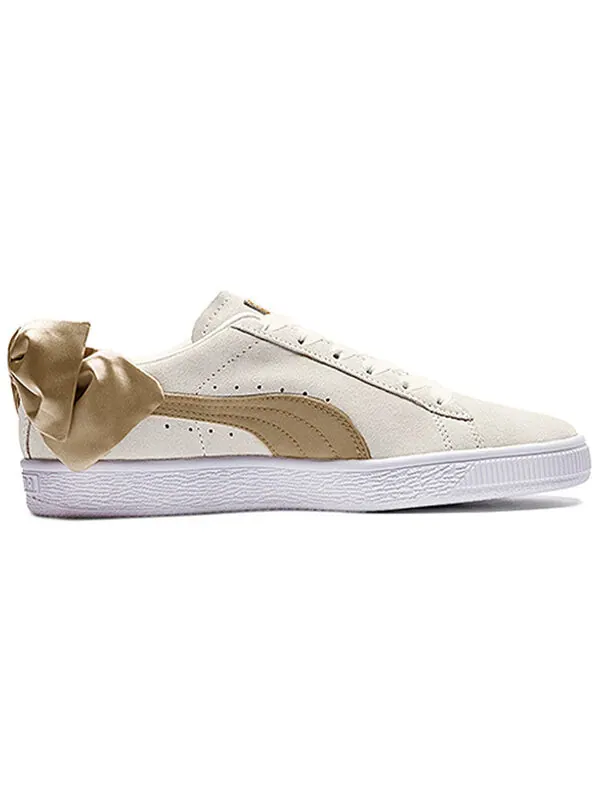 Кроссовки suede bow varsity 'pink gold' Puma — изображение 2 из 4, розовый/золотистый
