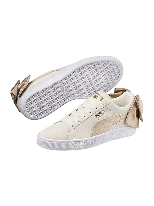 Кроссовки suede bow varsity 'pink gold' Puma — изображение 3 из 4, розовый/золотистый