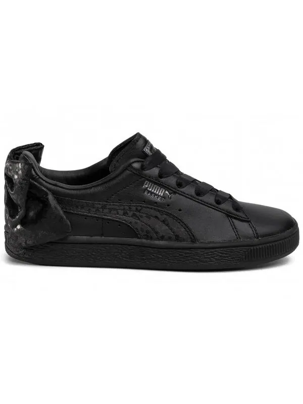 Кроссовки basket 'bow - black leopard' Puma — изображение 2 из 4, черный