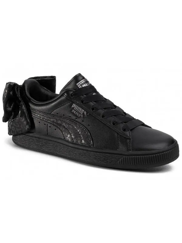 Кроссовки basket 'bow - black leopard' Puma — изображение 3 из 4, черный