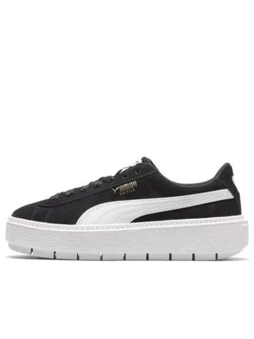 Кроссовки platform trace 'black white' Puma — изображение 1 из 4, черный