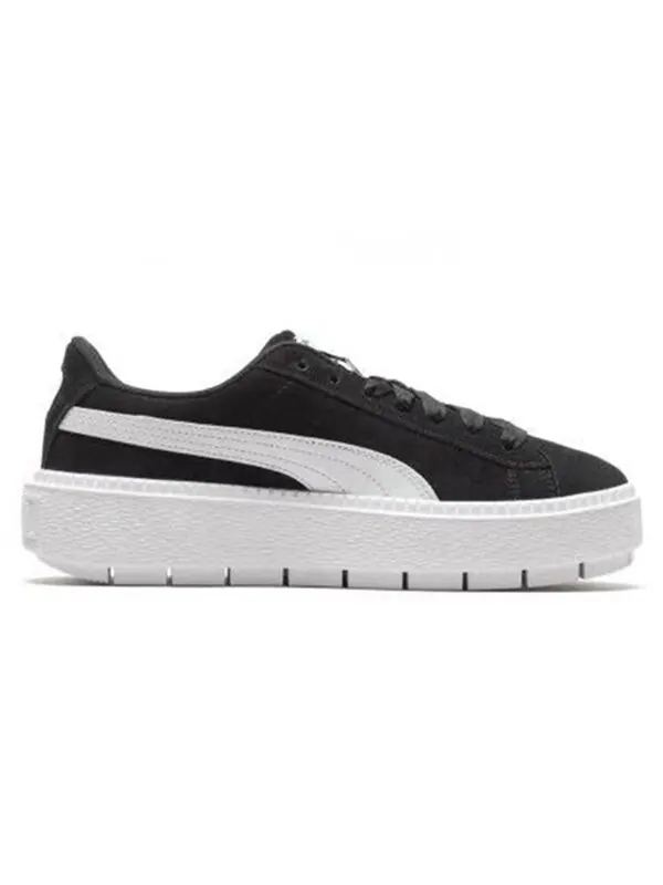 Кроссовки platform trace 'black white' Puma — изображение 2 из 4, черный
