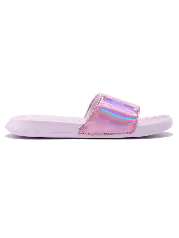 Тапочки popcat chrome slide laser purple Puma — изображение 2 из 4, фиолетовый