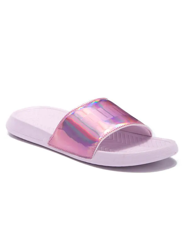 Тапочки popcat chrome slide laser purple Puma — изображение 3 из 4, фиолетовый