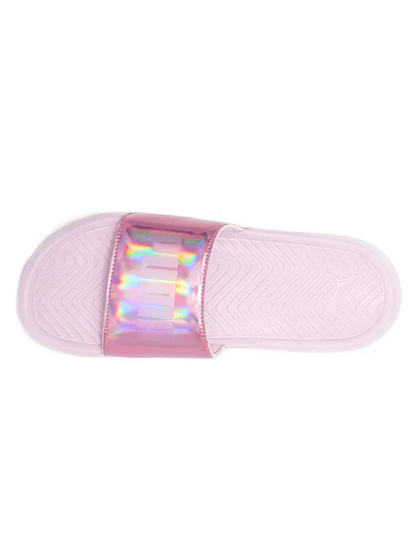 Тапочки popcat chrome slide laser purple Puma — изображение 4 из 4, фиолетовый