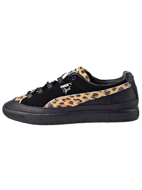 Кроссовки x volcom x billy's clyde rt 'leopard print - black' Puma — изображение 2 из 4, черный/черный/белый