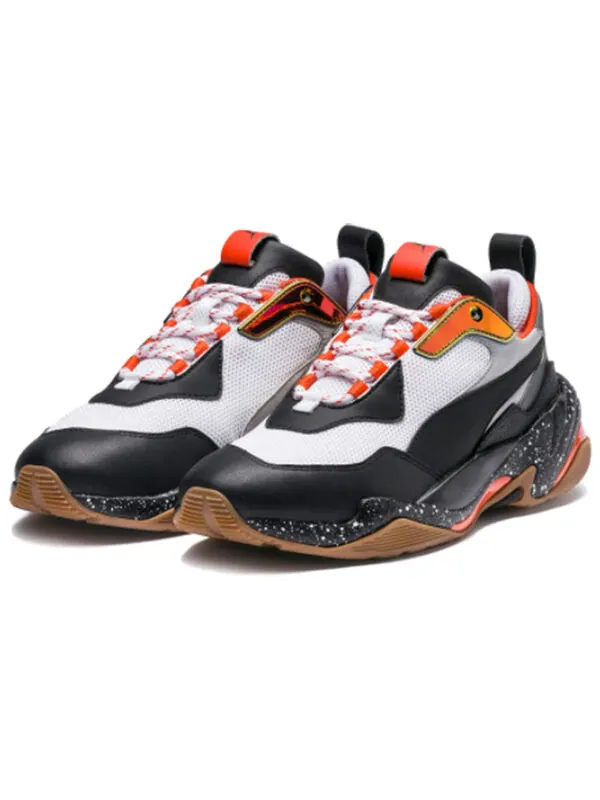 Кроссовки thunder electric 'mandarine red' Puma — изображение 2 из 4, черный / белый
