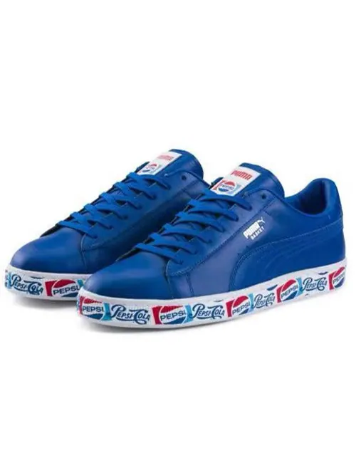 Кеды PUMA X PEPSI Basket Logo 'Blue' — изображение 2 из 4, синий