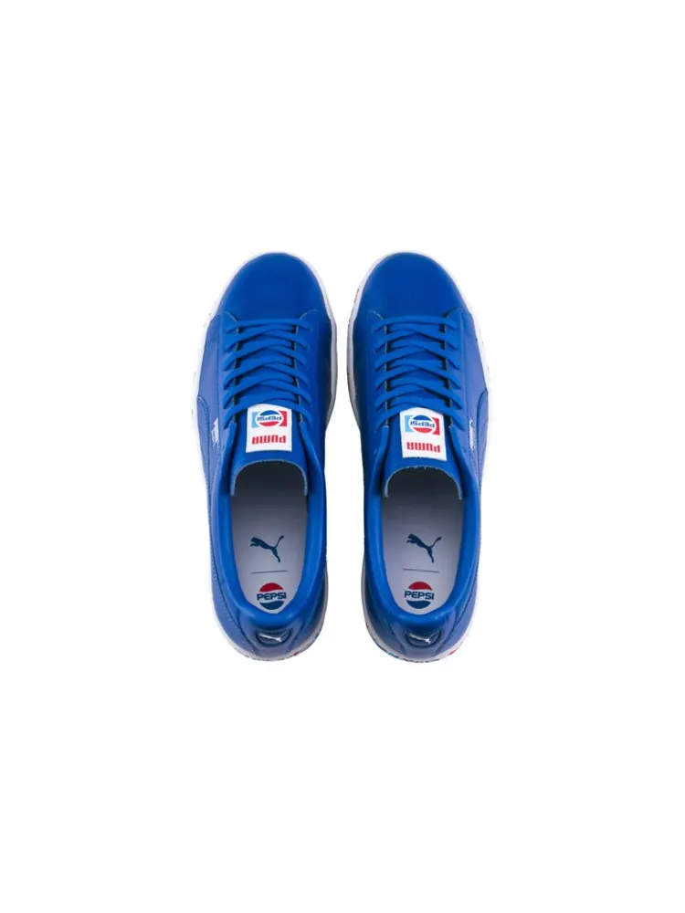 Кеды PUMA X PEPSI Basket Logo 'Blue' — изображение 3 из 4, синий