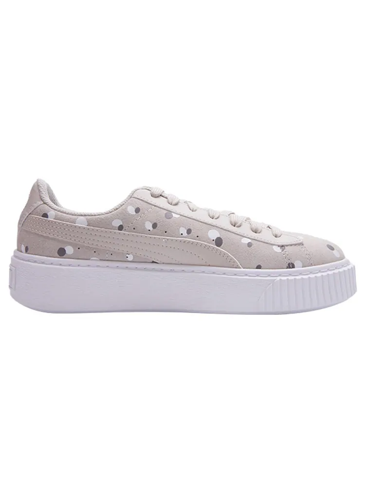 Кеды PUMA Sneakers Suede Platform Dots Jr 'Silver' — изображение 2 из 5, серебряный