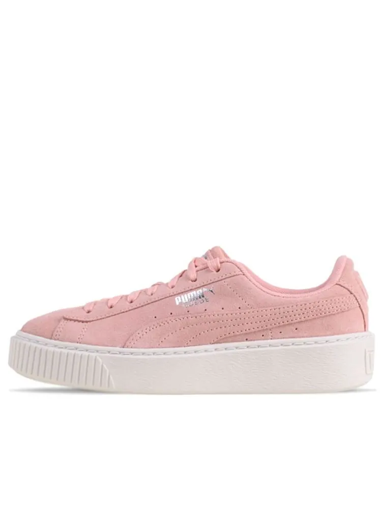 Кеды PUMA Suede Platform Super Jewel (Big Kid) Pink — изображение 1 из 4, розовый