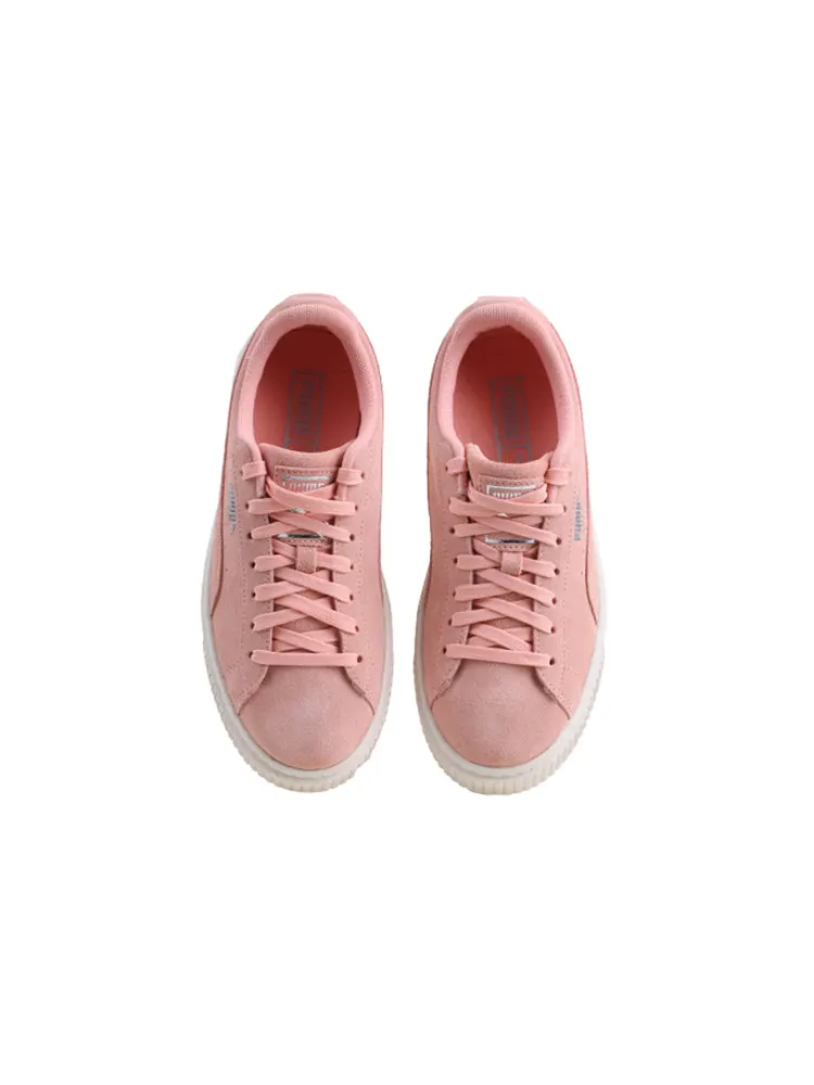 Кеды PUMA Suede Platform Super Jewel (Big Kid) Pink — изображение 3 из 4, розовый