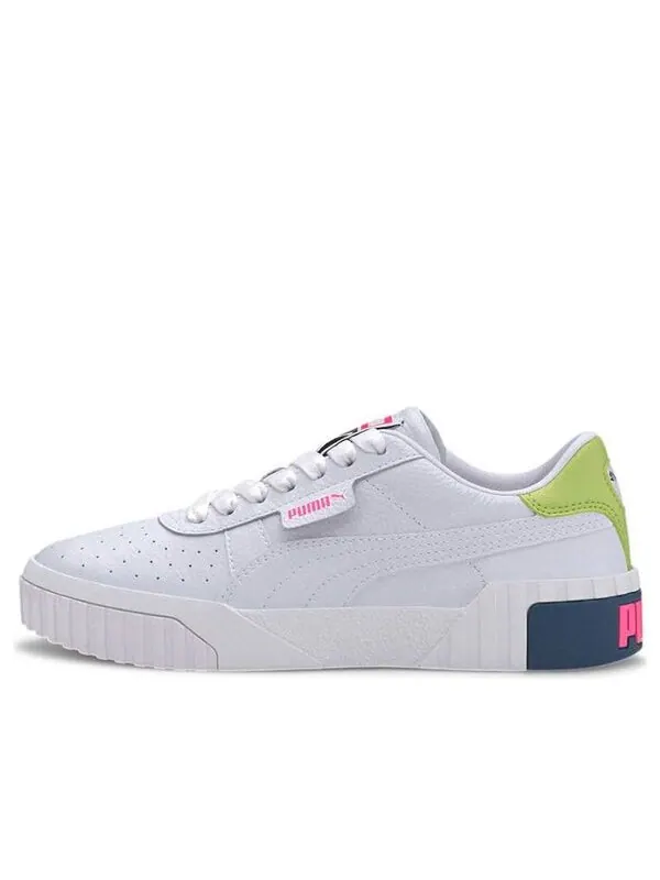 Кроссовки cali 'white luminous pink' Puma — изображение 1 из 4, белый/зеленый