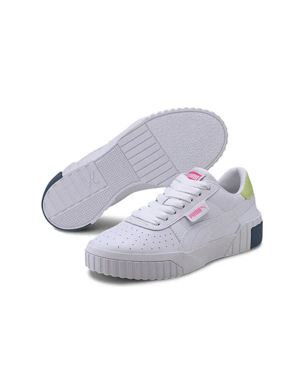 Кроссовки cali 'white luminous pink' Puma — изображение 2 из 4, белый/зеленый