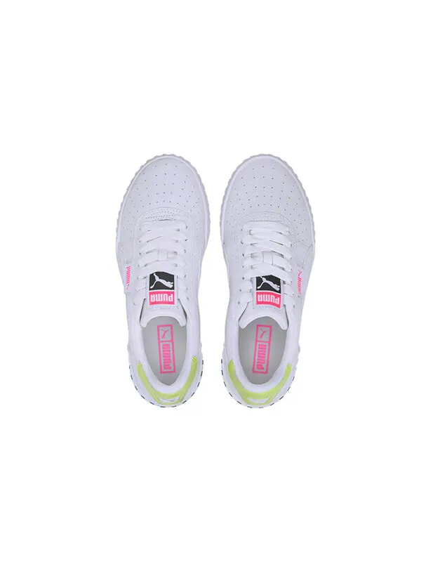 Кроссовки cali 'white luminous pink' Puma — изображение 3 из 4, белый/зеленый