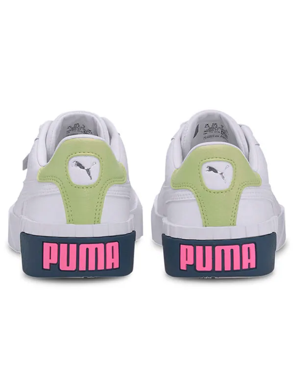 Кроссовки cali 'white luminous pink' Puma — изображение 4 из 4, белый/зеленый