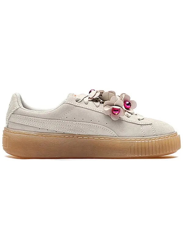 Кроссовки (WMNS) PUMA Platform Flower Tassel 'White' — изображение 2 из 4, белый