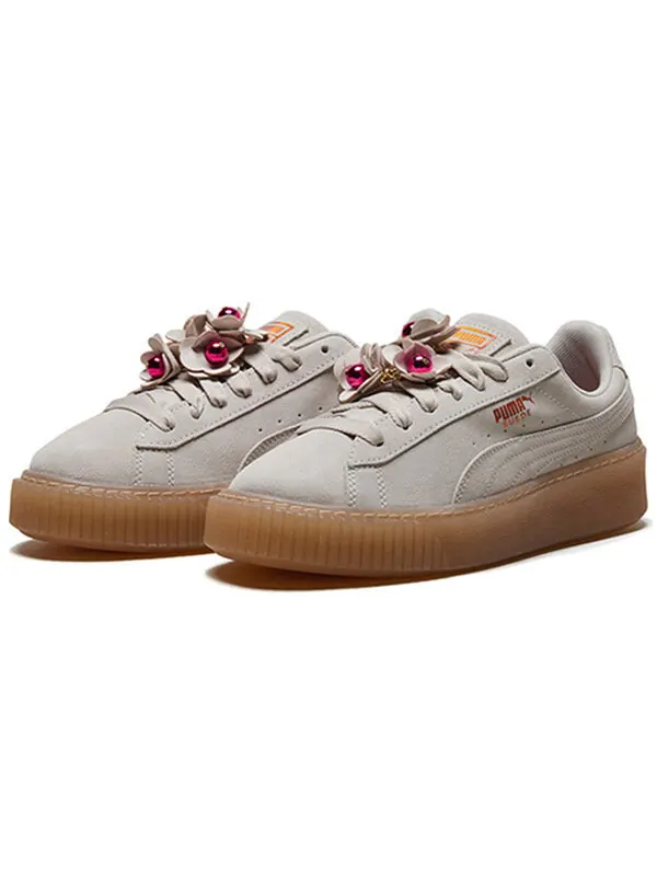 Кроссовки (WMNS) PUMA Platform Flower Tassel 'White' — изображение 3 из 4, белый