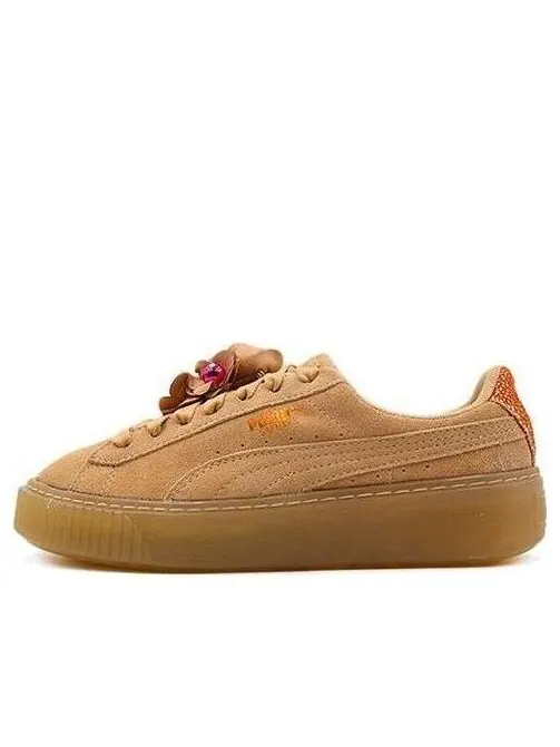 Кроссовки platform flower tassel 'brown' Puma — изображение 1 из 4, коричневый