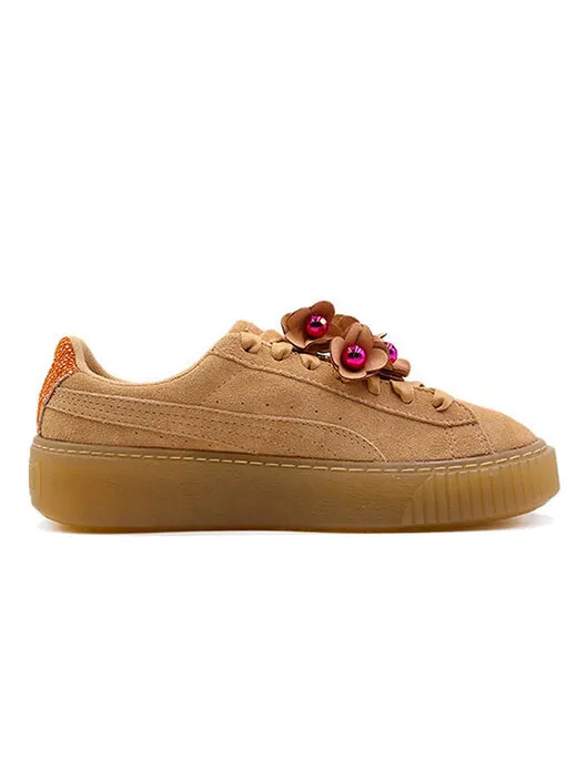 Кроссовки platform flower tassel 'brown' Puma — изображение 2 из 4, коричневый