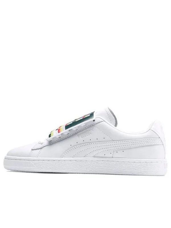 Кроссовки basket badge casual sneakers white Puma — изображение 1 из 4, белый