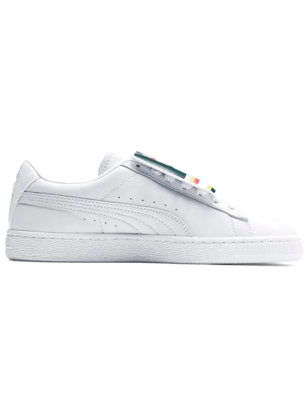 Кроссовки basket badge casual sneakers white Puma — изображение 2 из 4, белый
