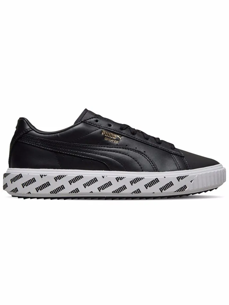 Кеды PUMA Breaker Retro Low Top Casual Skate Shoes Unisex Black — изображение 2 из 5, черный