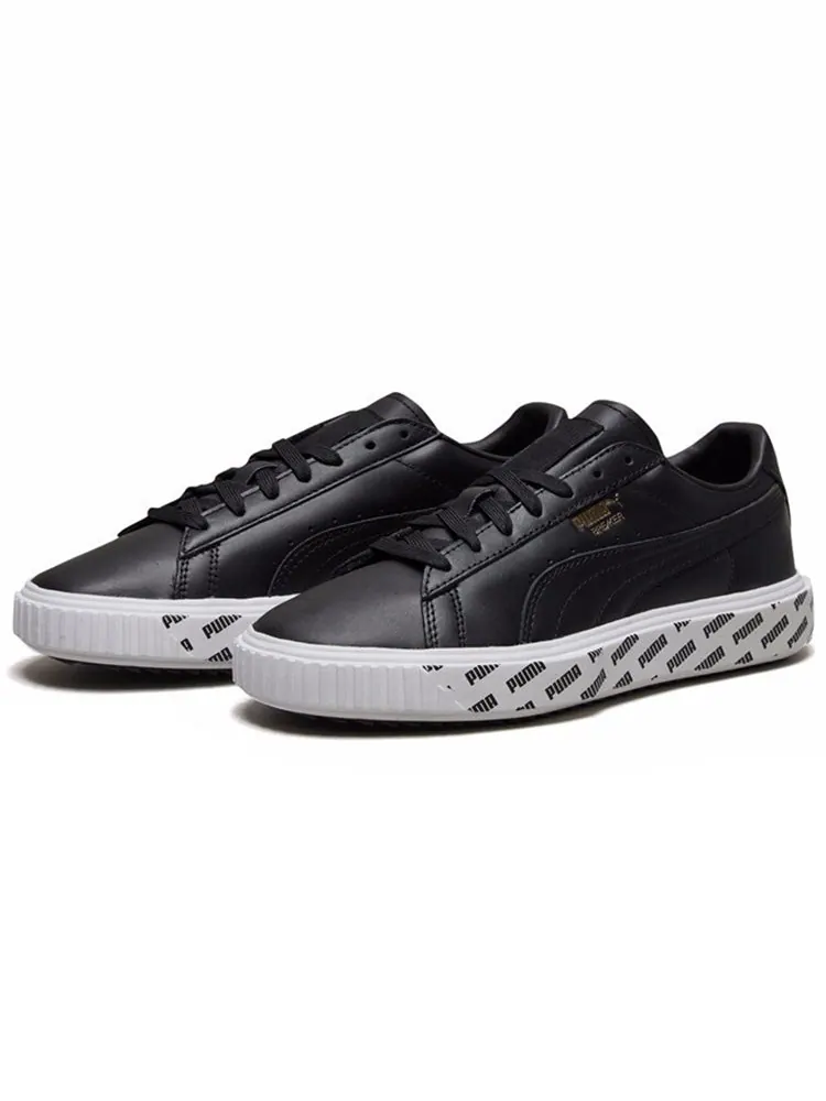 Кеды PUMA Breaker Retro Low Top Casual Skate Shoes Unisex Black — изображение 3 из 5, черный