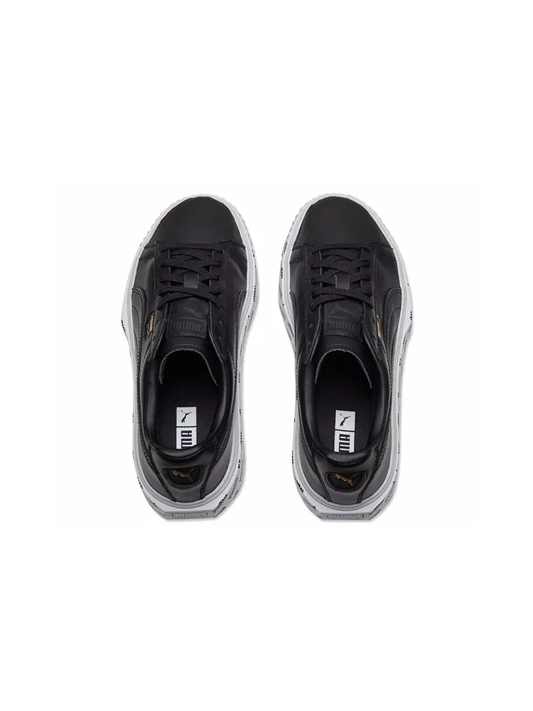 Кеды PUMA Breaker Retro Low Top Casual Skate Shoes Unisex Black — изображение 4 из 5, черный