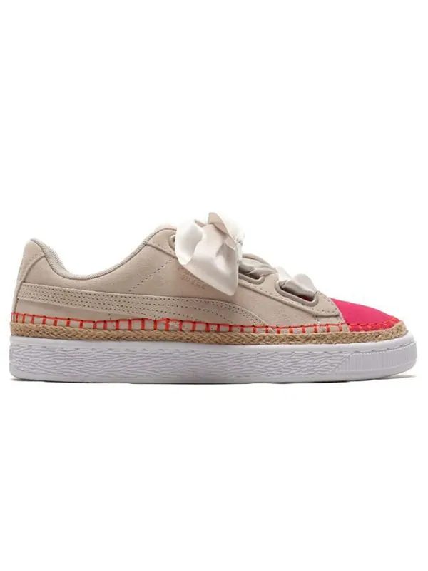 Кроссовки suede heart sneakerdrille Puma — изображение 2 из 4, розовый