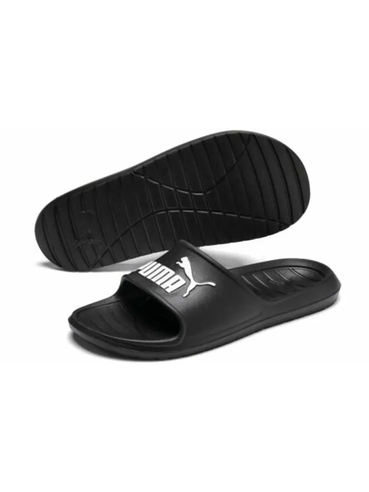 Шлепанцы PUMA Divecat v2 Slide 'Black White' — изображение 3 из 6, черный