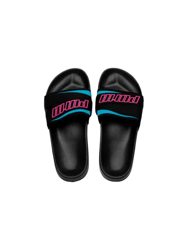 Тапочки leadcat trailblazer slide black/pink Puma — изображение 2 из 4, черный/розовый