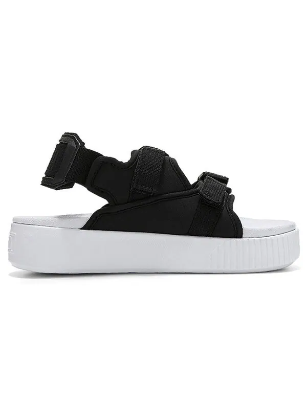 Сандалии platform slide ylm 19 'black white' Puma — изображение 2 из 4, черный