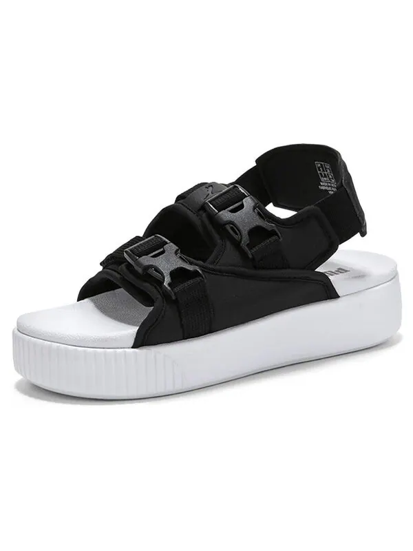 Сандалии platform slide ylm 19 'black white' Puma — изображение 3 из 4, черный
