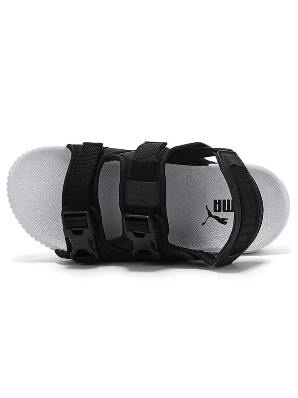 Сандалии platform slide ylm 19 'black white' Puma — изображение 4 из 4, черный