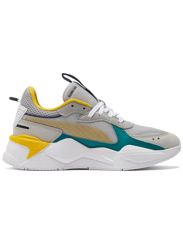 Кроссовки rs-x toys 'grey yellow green' Puma — изображение 2 из 4, серый/желтый/зеленый